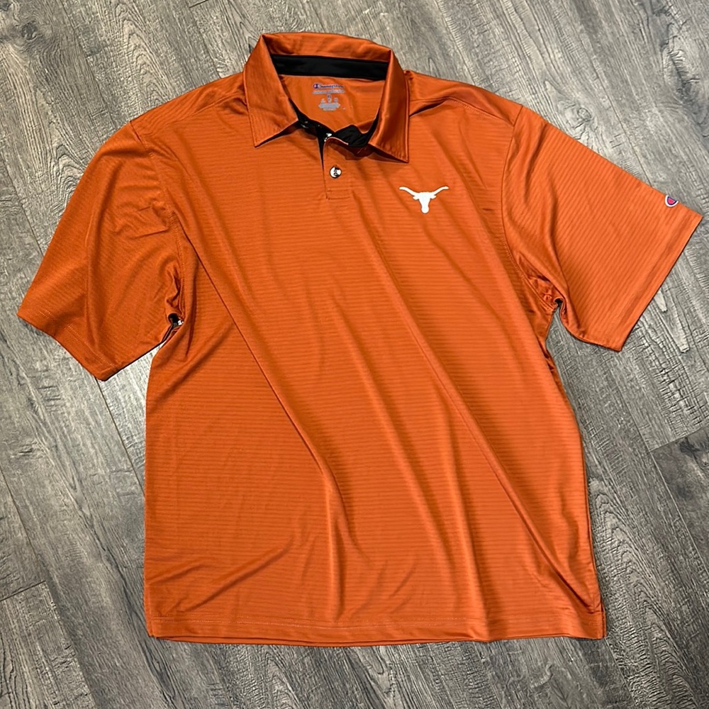 University co-op Champion Texas Longhorns Stadium Double Stripe Polo